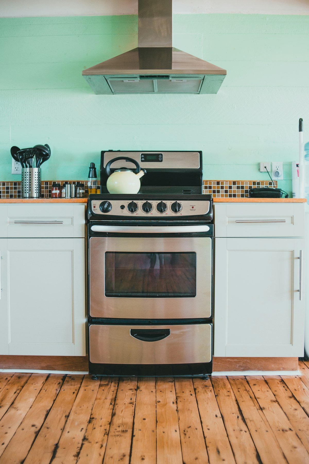 Cozy home kitchen stove ready for make-ahead cooking